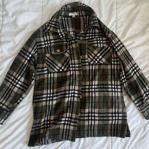 Green Plaid Jacket Size Small